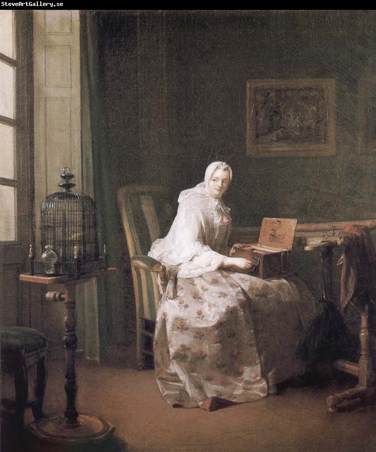 Jean Baptiste Simeon Chardin Birdie and woman